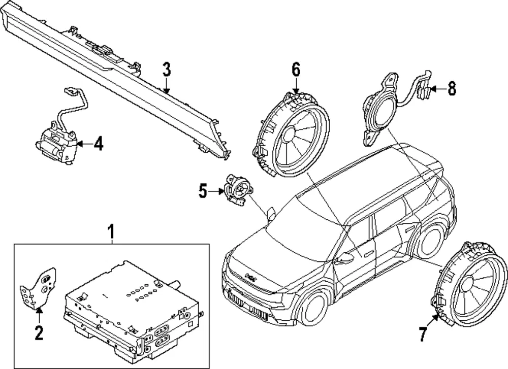 Knob - Kia (96544-DO000)