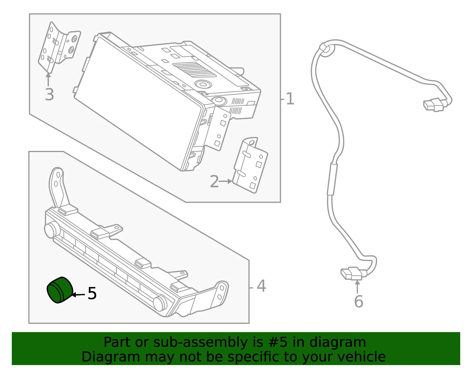 Knob - Kia (96544-G5100) - view 2