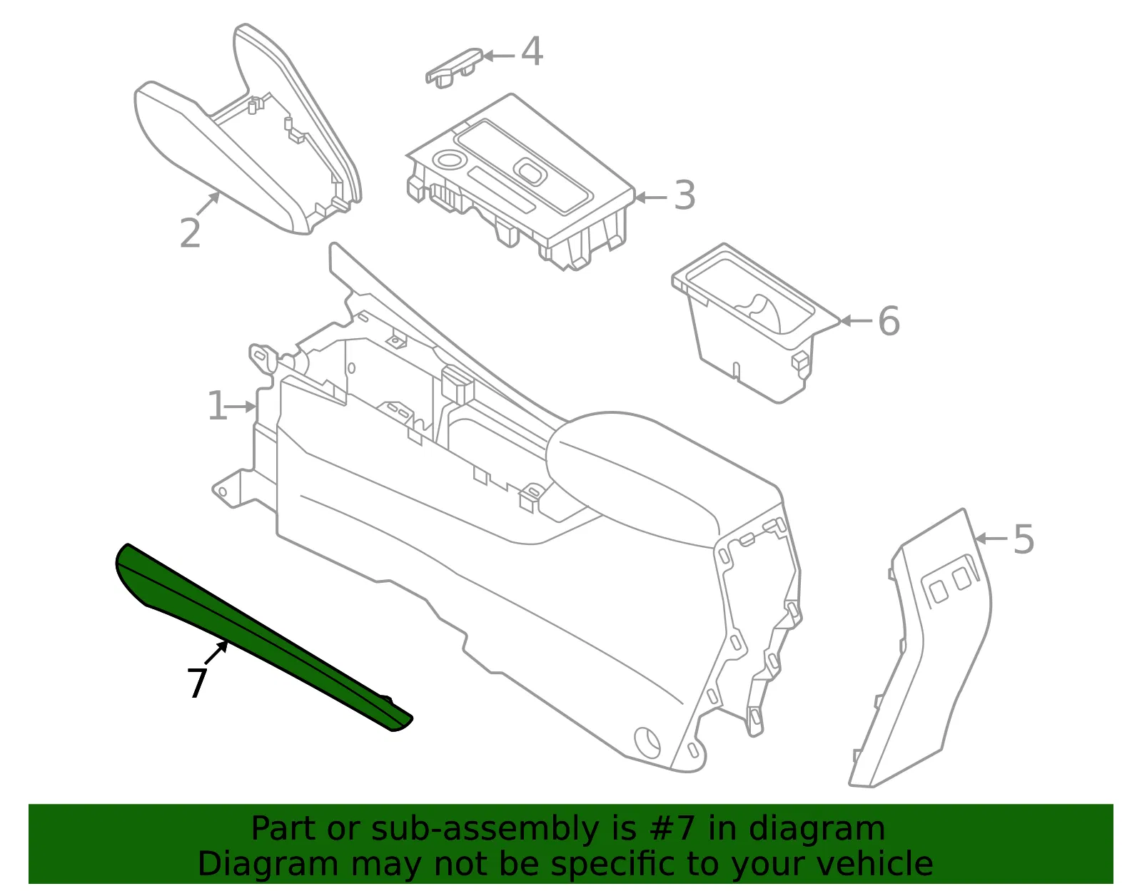 Trim Panel - Nissan (96906-5R01A) - view 2