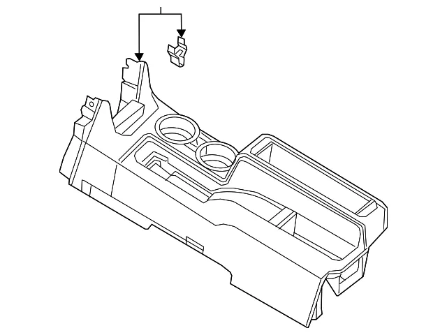 Front Floor Console Box Assembly - Nissan (96910-3LM0A)