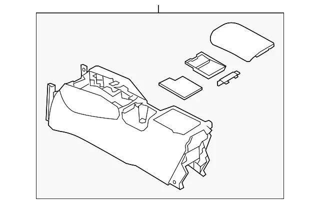 Console Assembly - Nissan (96910-4BA3B)