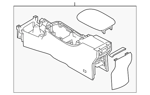 Center Console - Nissan (96910-5SA1B)