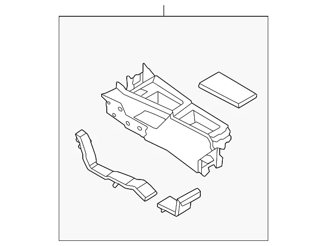 Center Console - Nissan (96910-6RH1D)