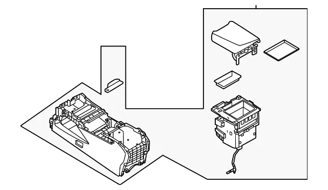 Console Assembly - Nissan (96910-7KA2D)