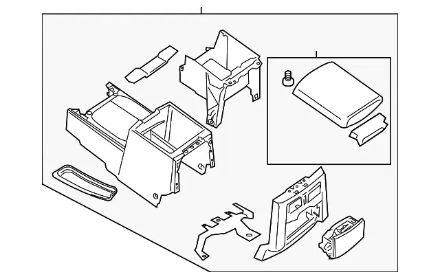 Center Console - Nissan (96910-9BF2C)