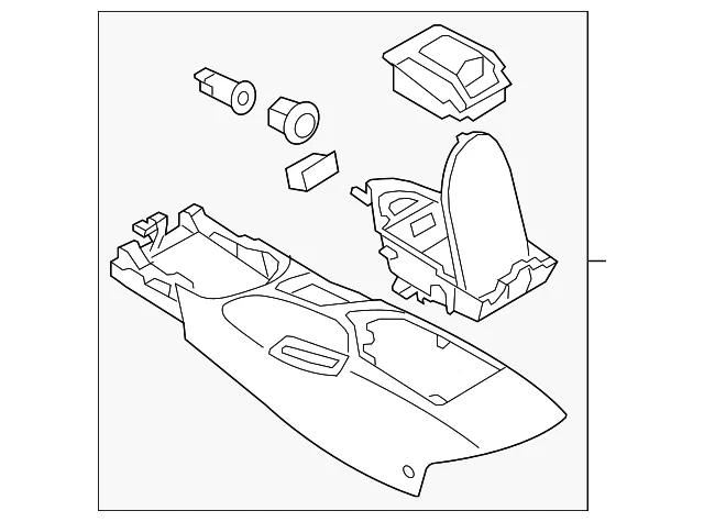 Center Console - Nissan (96911-6GG3B)