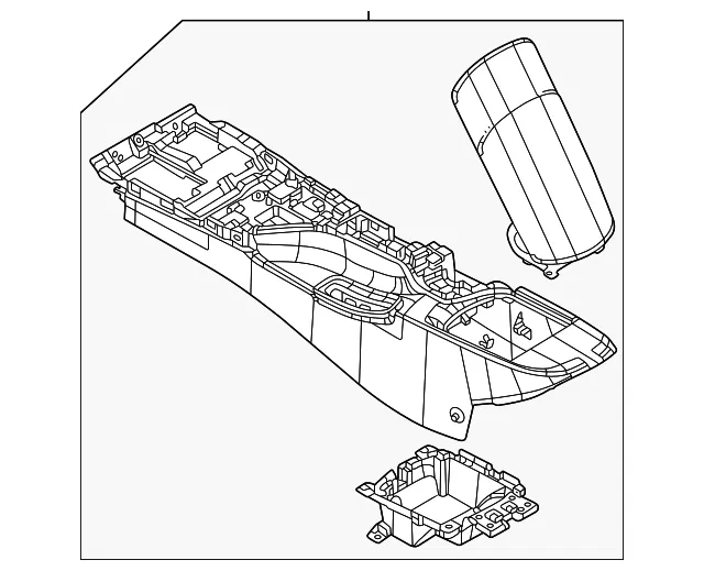 Center Console - Nissan (96911-6GP0A)