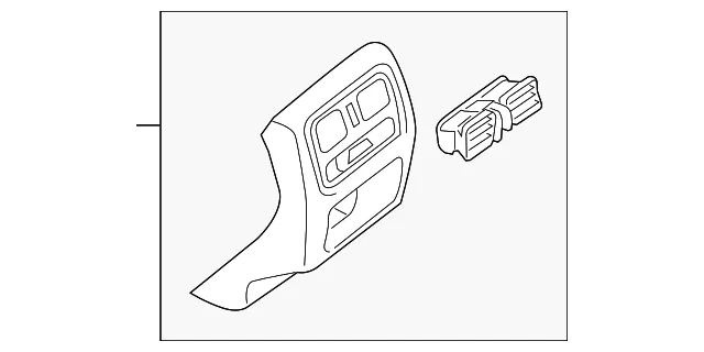 Console Panel - Nissan (96931-3KA4B)