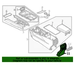 Console Panel - Nissan (96931-7BA0A) - view 4