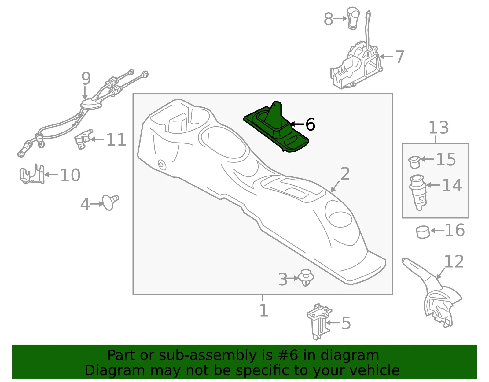 Shift Boot - Nissan (96935-3BA2A) - view 2