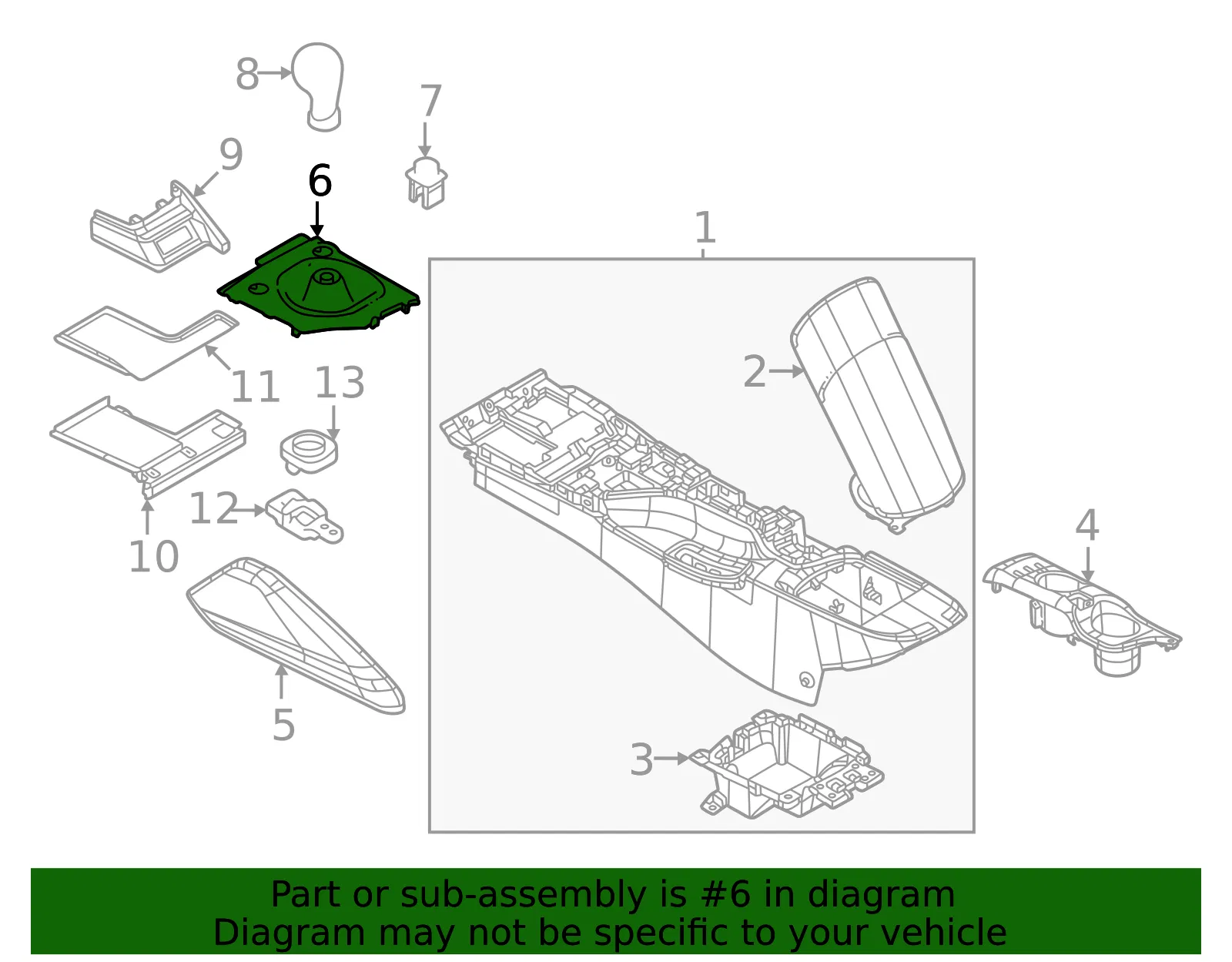 Shift Boot - Nissan (96935-6GP0E) - view 2