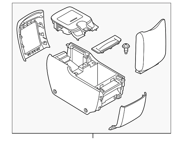 Center Console - Nissan (96950-6JL0A)