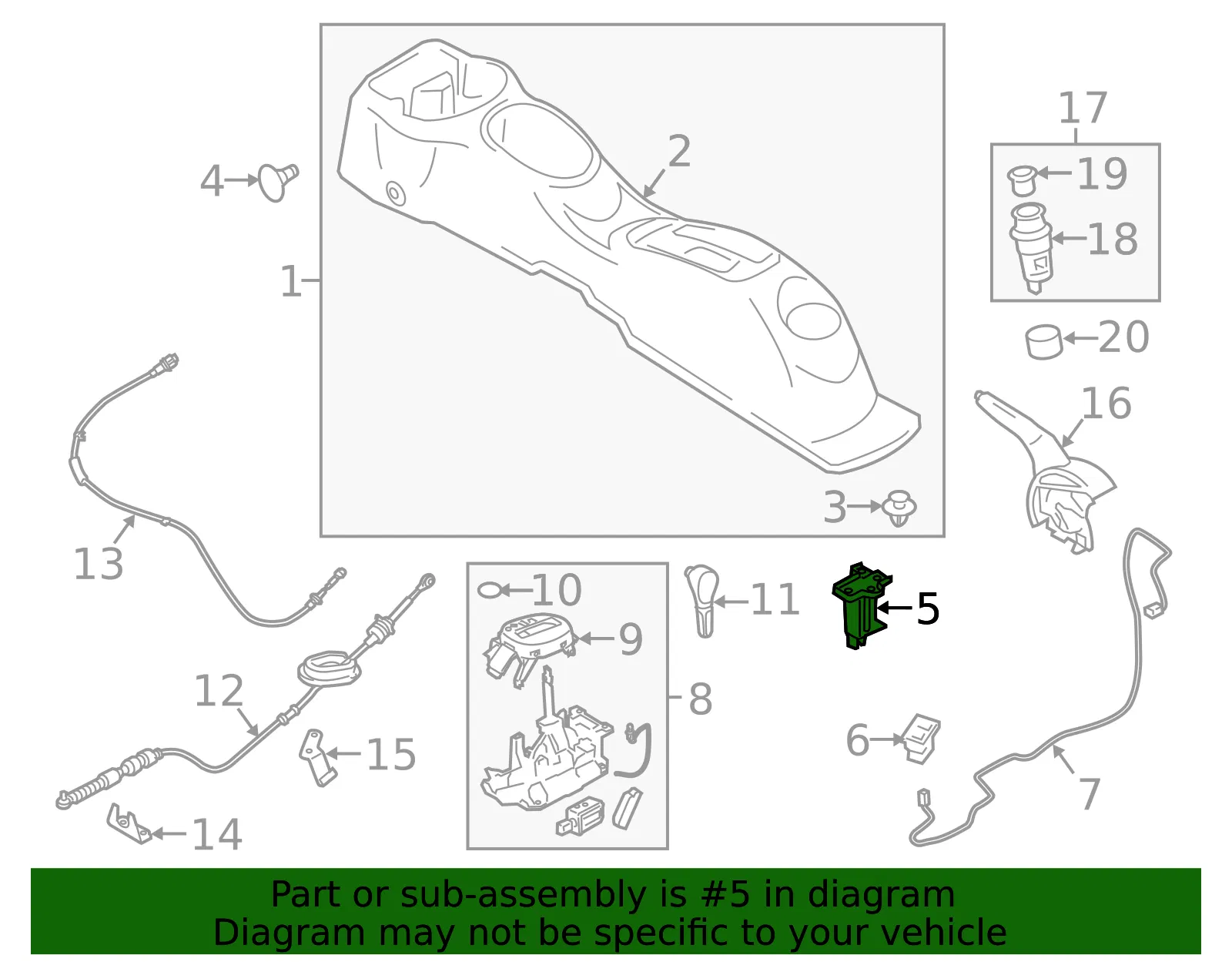 Console Bracket - Nissan (96990-3BA0A) - view 2