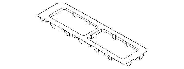 Center Console Finisher - Nissan (969G6-6TA0A)