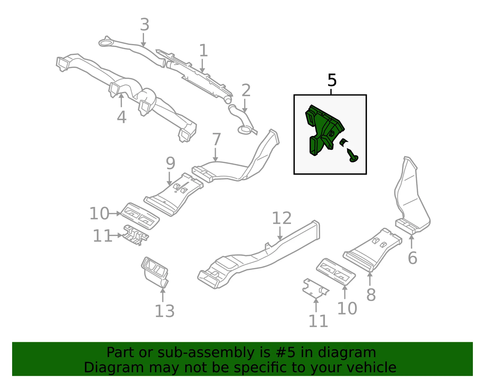 Air Distributor - Kia (97010-3F000) - view 2