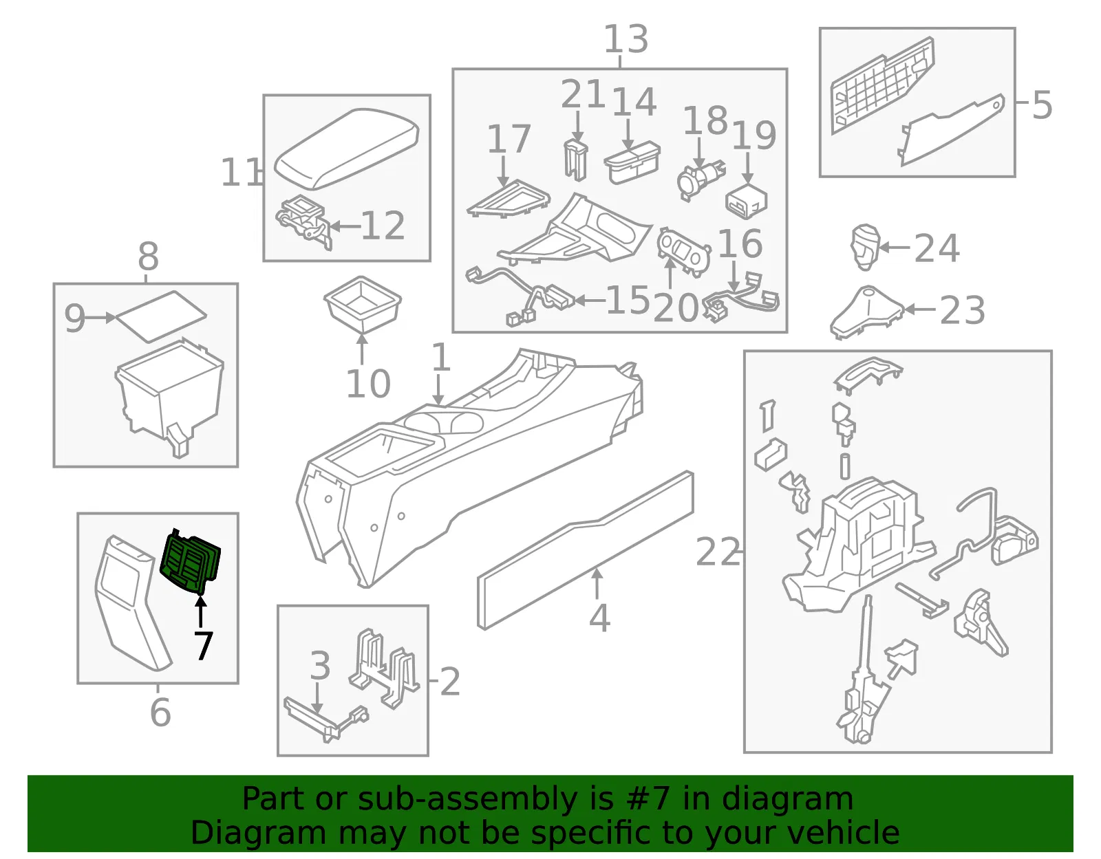 Air Outlet Vent - Kia (97040-4C000) - view 2