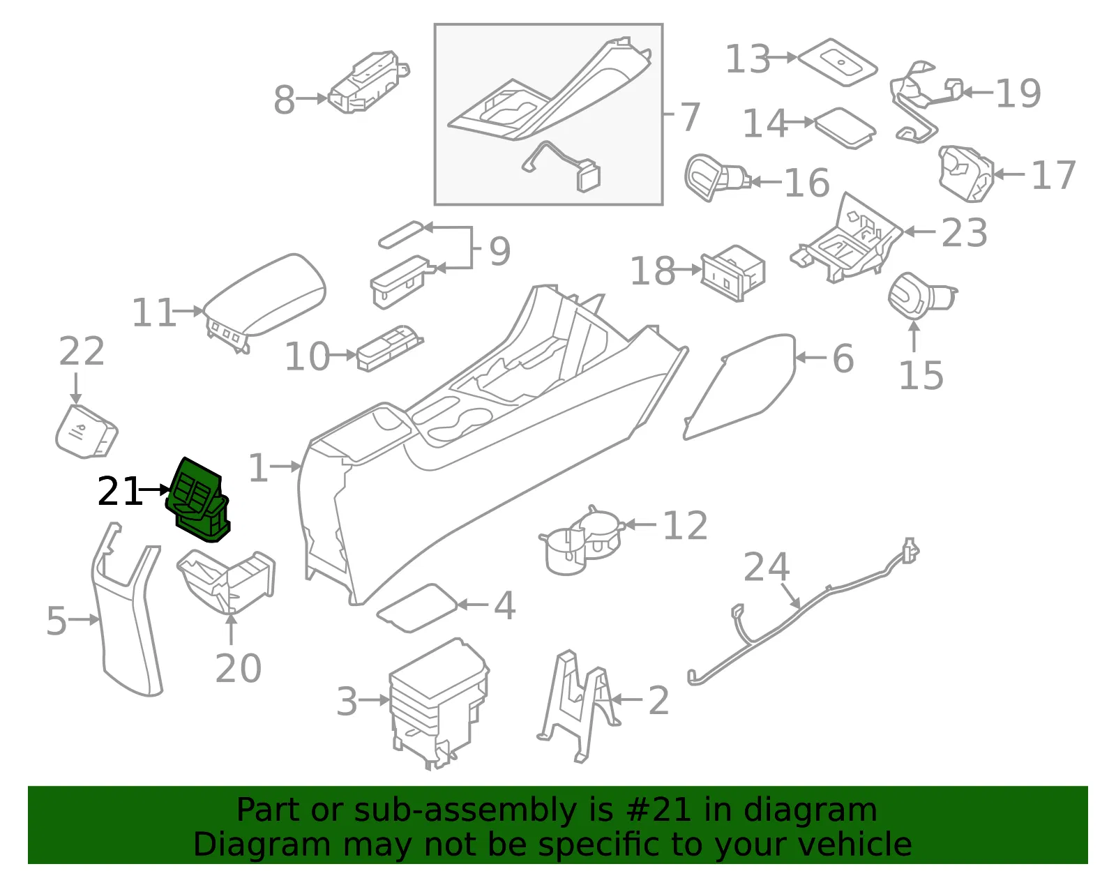 Air Outlet Vent - Kia (97040-G5000) - view 2