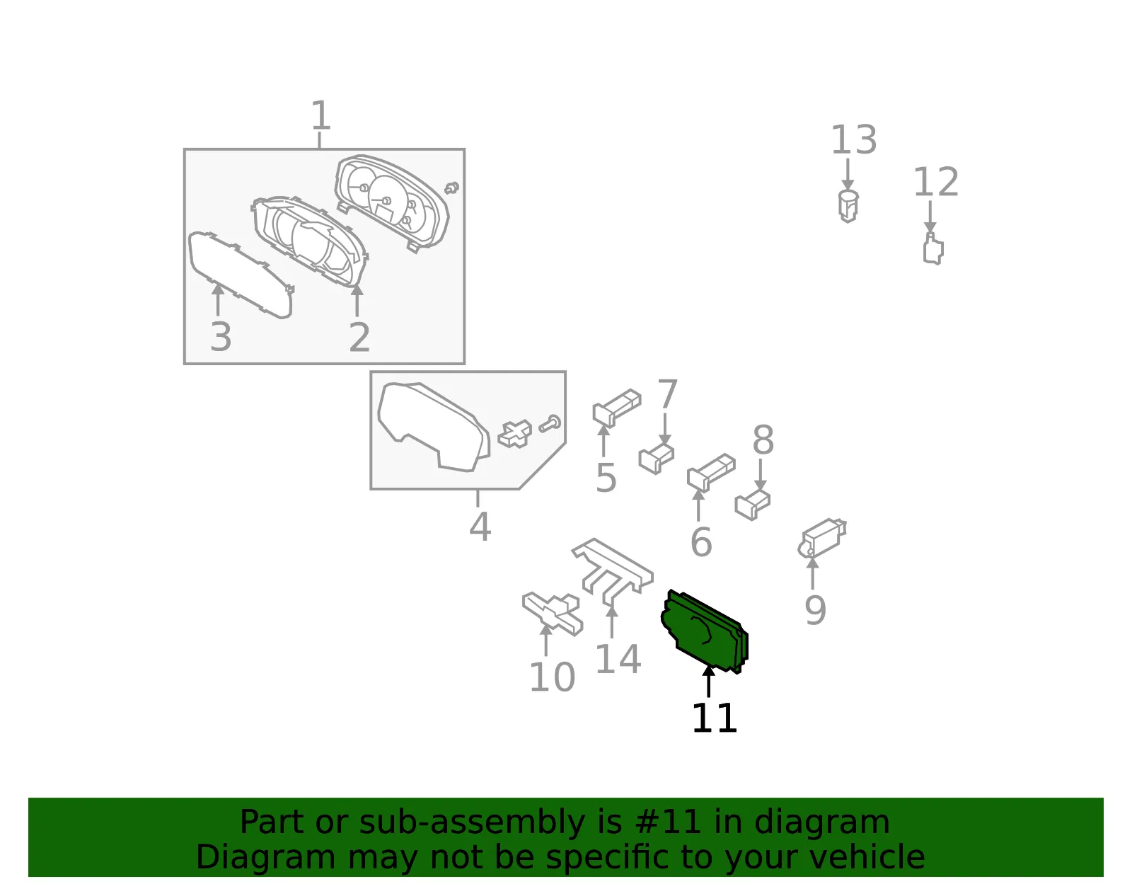 Dash Control Unit - Kia (97250-1D150) - view 2