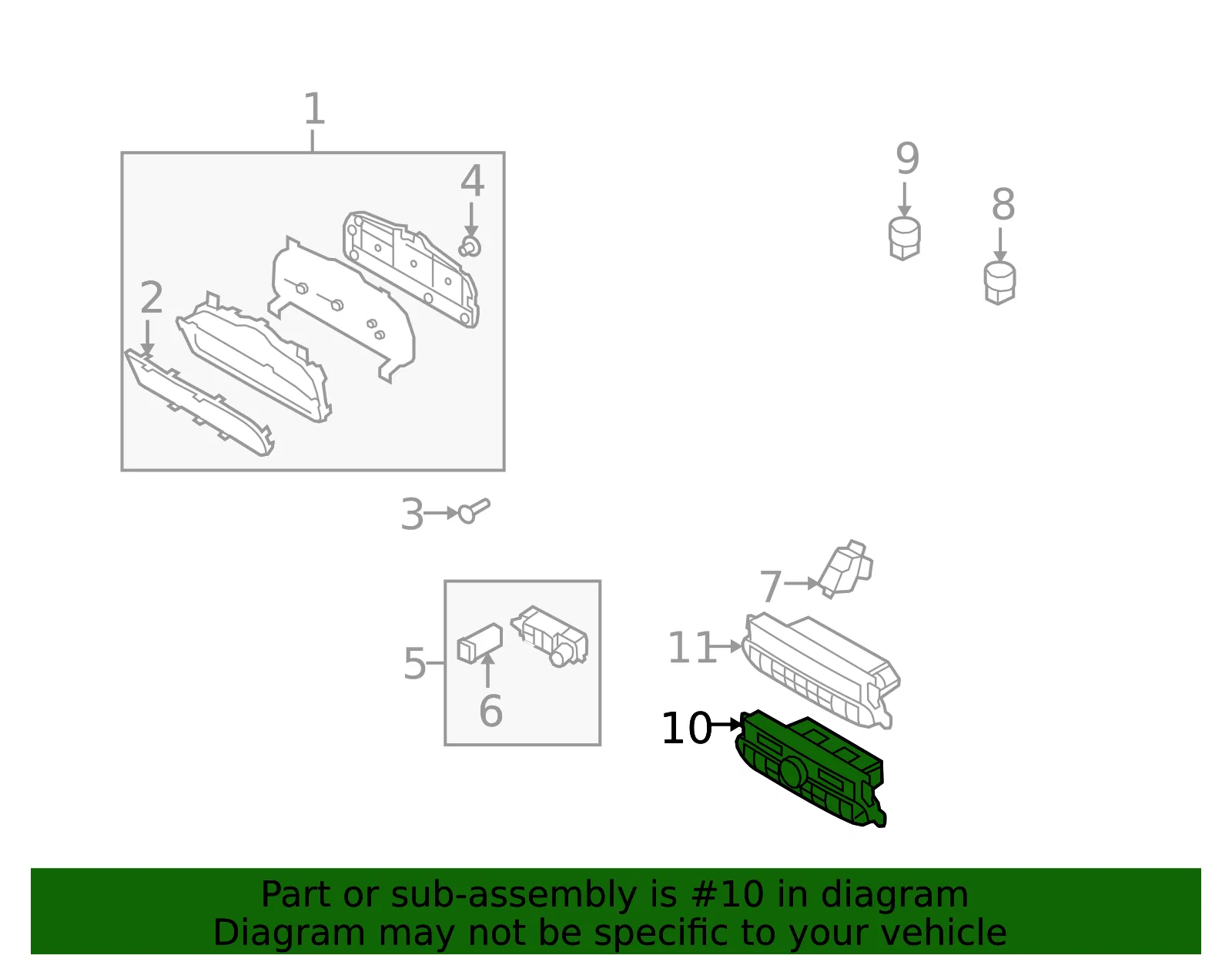 Dash Control Unit - Kia (97250-2J060WK) - view 2