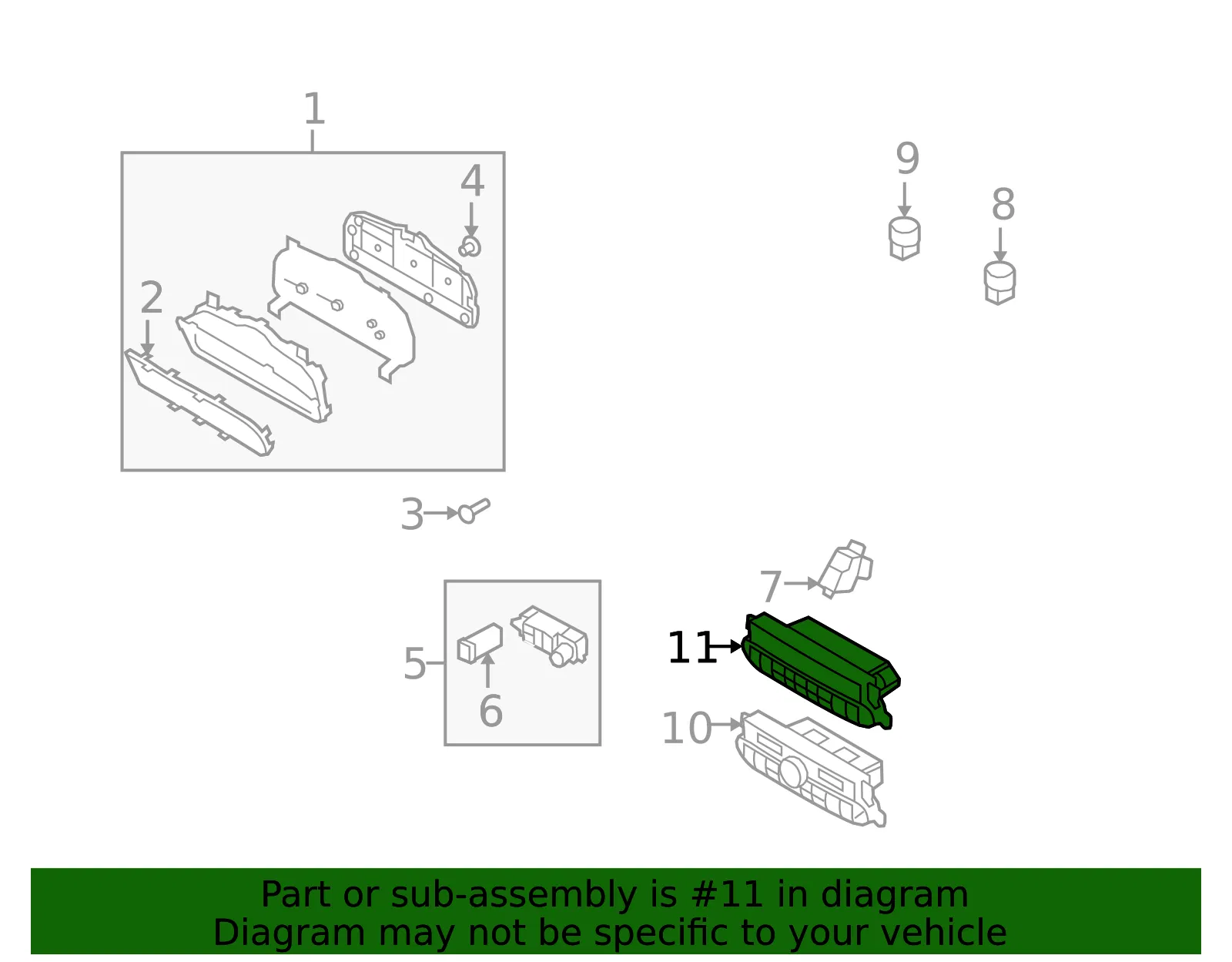 Dash Control Unit - Kia (97250-2J180WK) - view 2