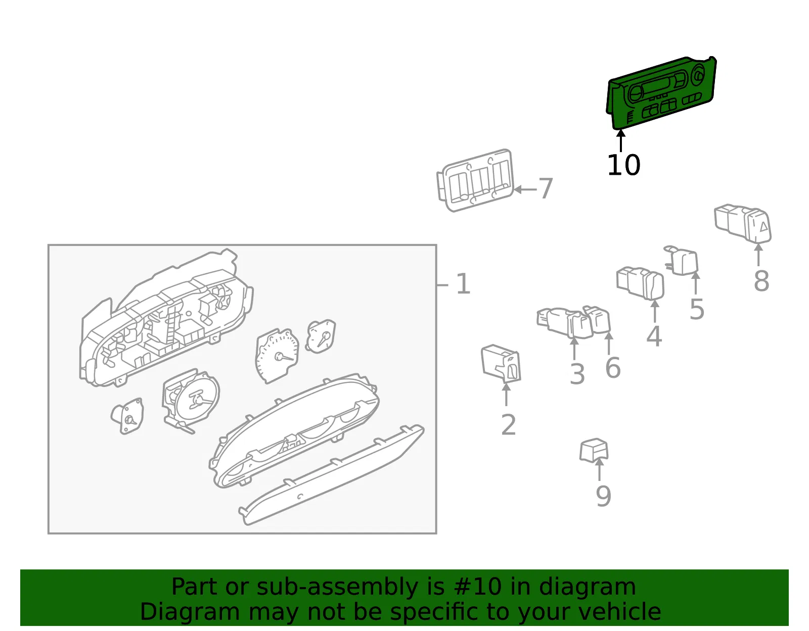 Dash Control Unit - Kia (97250-3C600) - view 2