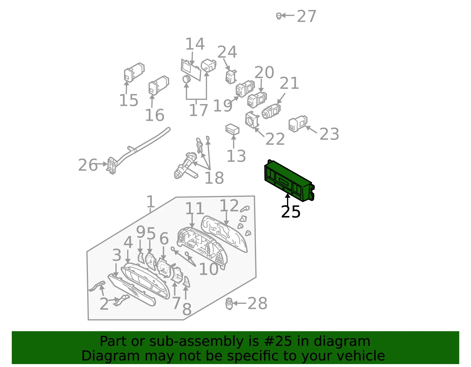 Dash Control Unit - Kia (97250-3E401) - view 2