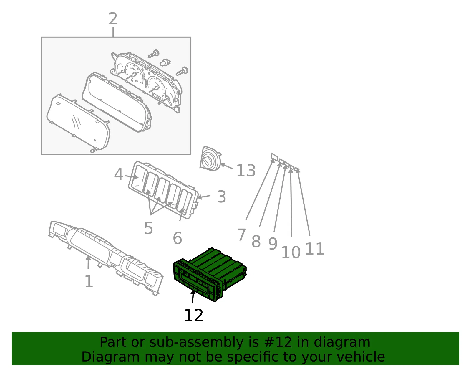 Dash Control Unit - Kia (97250-3F600) - view 2