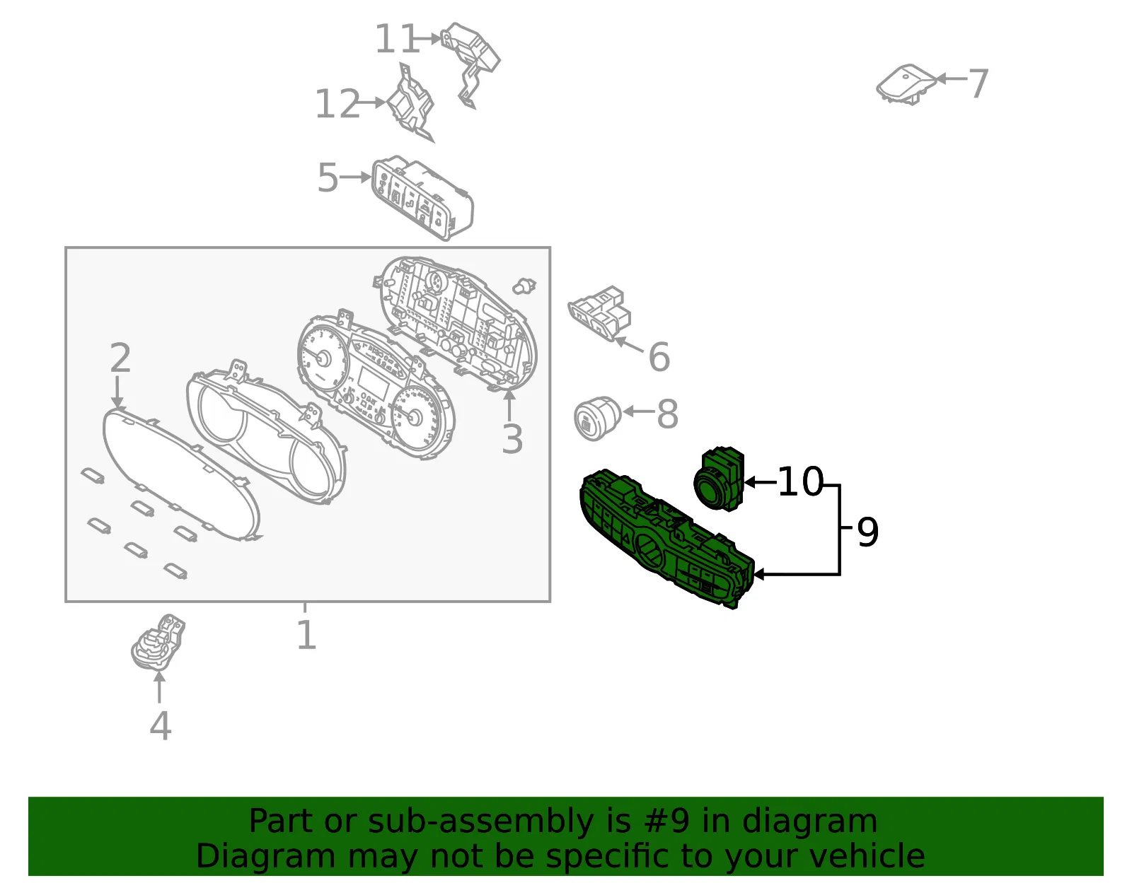 Dash Control Unit - Kia (97250-3RGF0) - view 2
