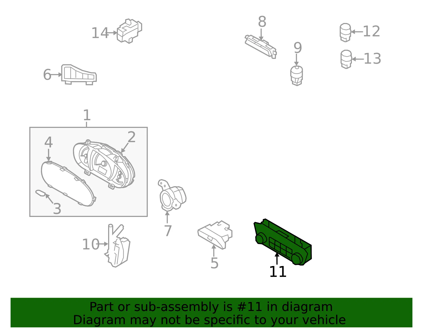 Dash Control Unit - Kia (97250-3W220) - view 2