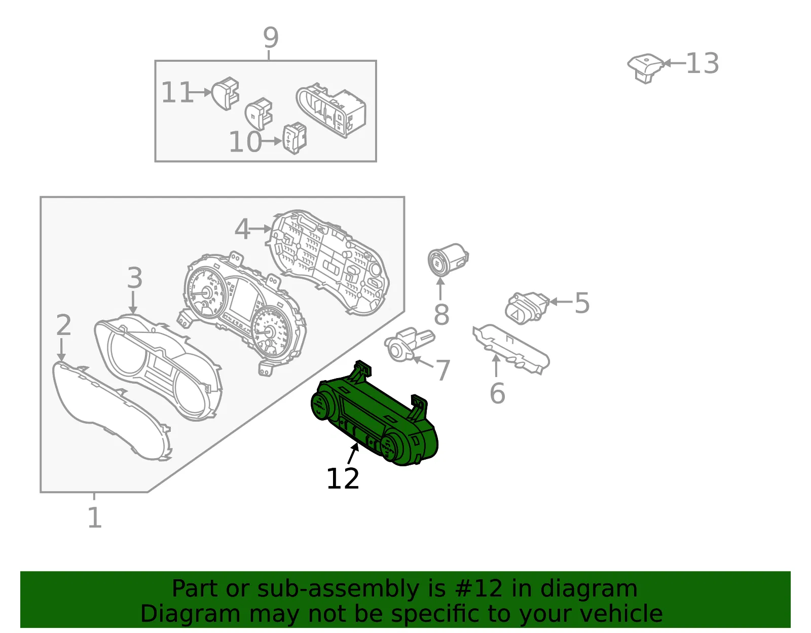Dash Control Unit - Kia (97250-A7620WK) - view 2