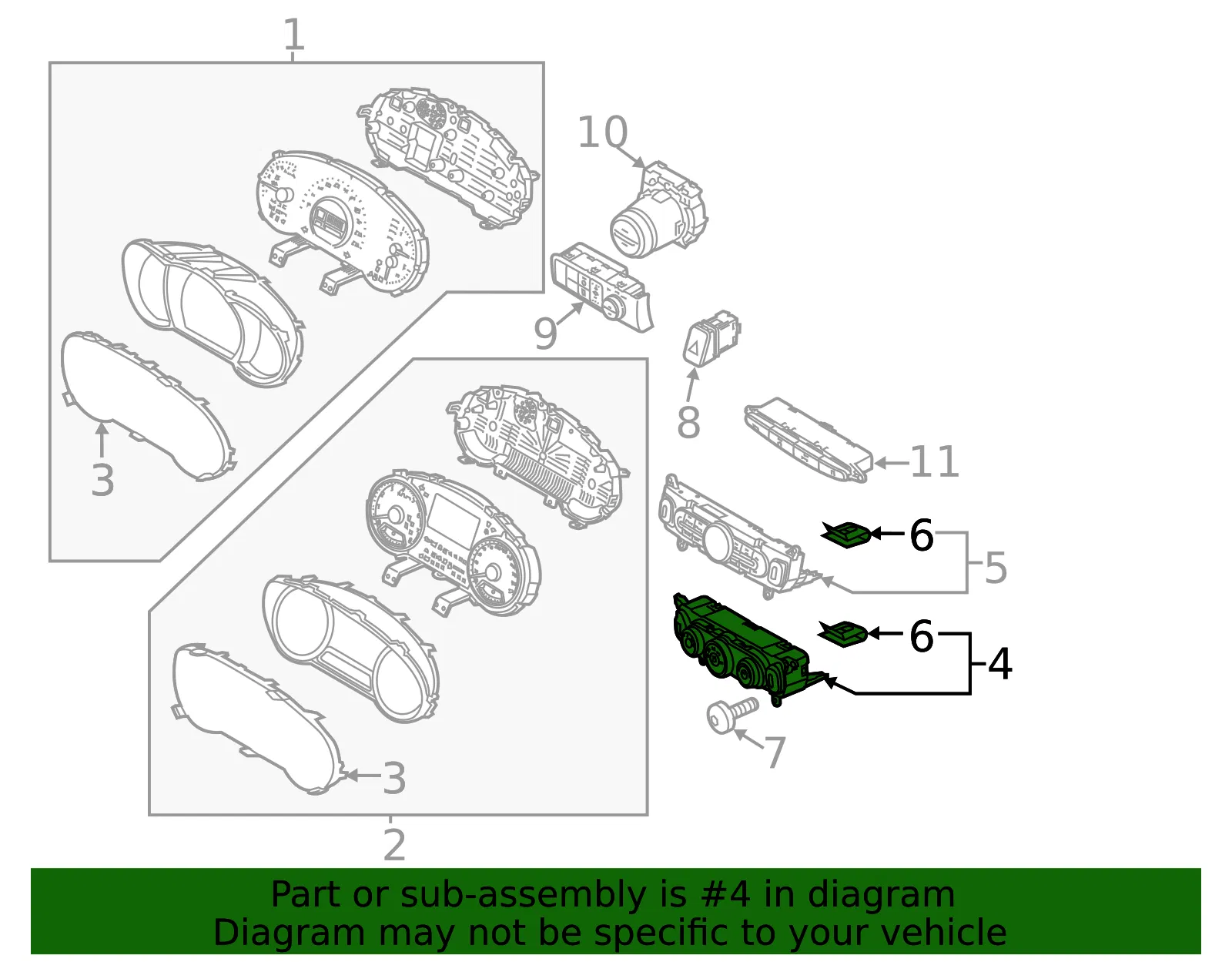 Dash Control Unit - Kia (97250-B2AS2ASB) - view 2