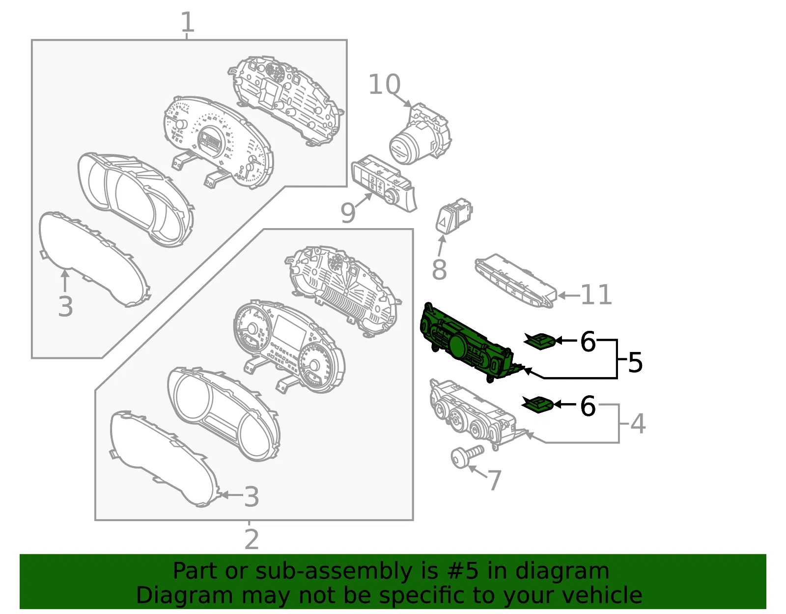 Dash Control Unit - Kia (97250-B2DQ1CA) - view 2