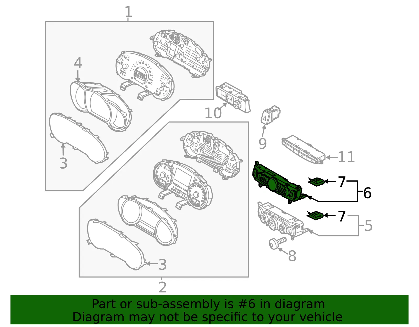 Dash Control Unit - Kia (97250-B2GQ1CA) - view 2