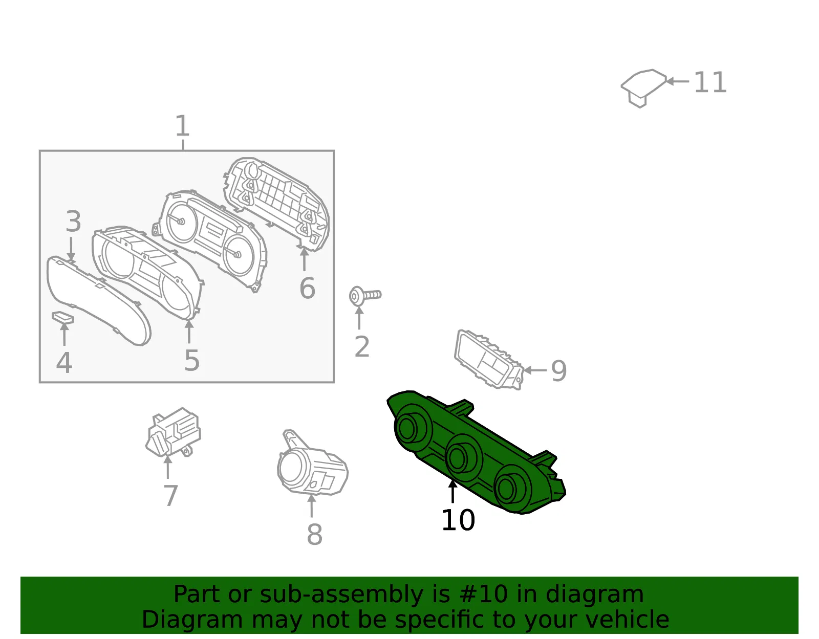 Dash Control Unit - Kia (97250-M6320WK) - view 2