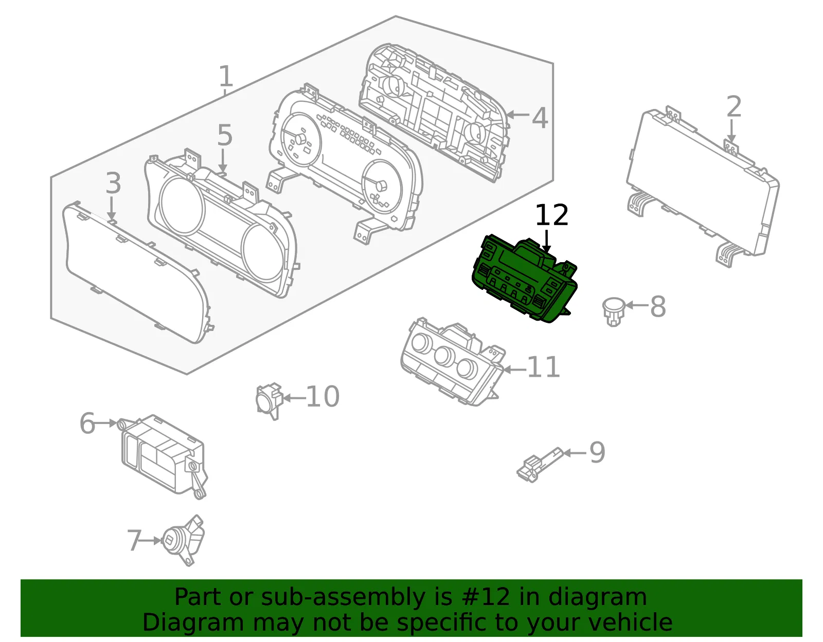 Dash Control Unit - Kia (97250-P2220FHL) - view 2