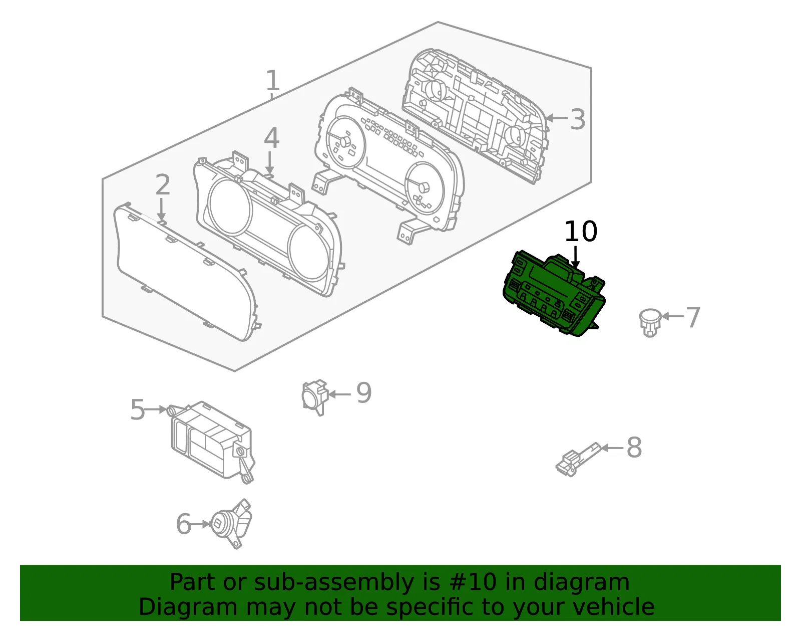 Dash Control Unit - Kia (97250-P4220FHL) - view 2
