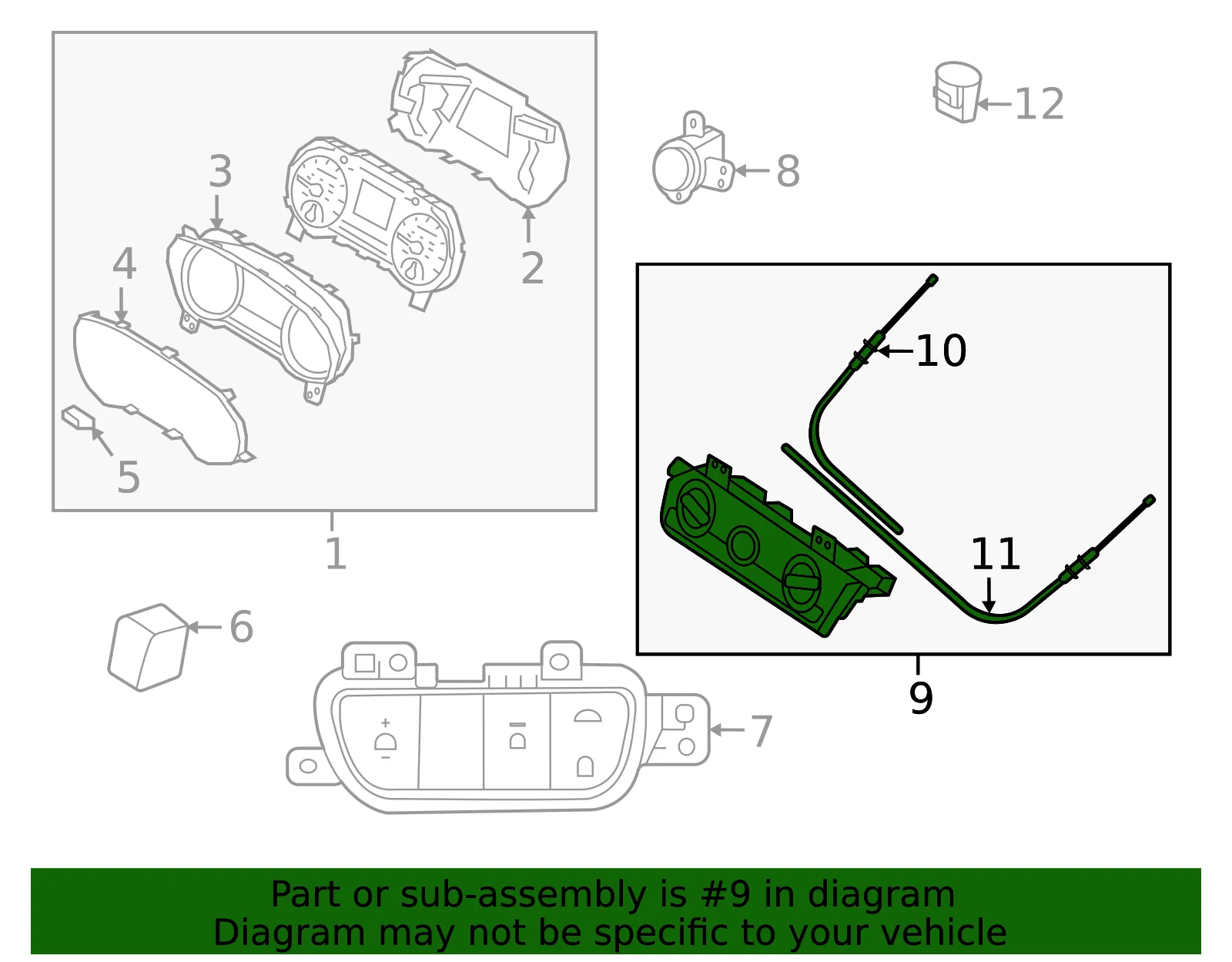Dash Control Unit - Kia (97250-Q5290DHV) - view 2