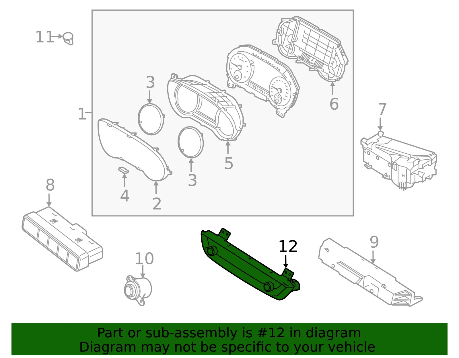 Dash Control Unit - Kia (97250-S9300FHV) - view 2