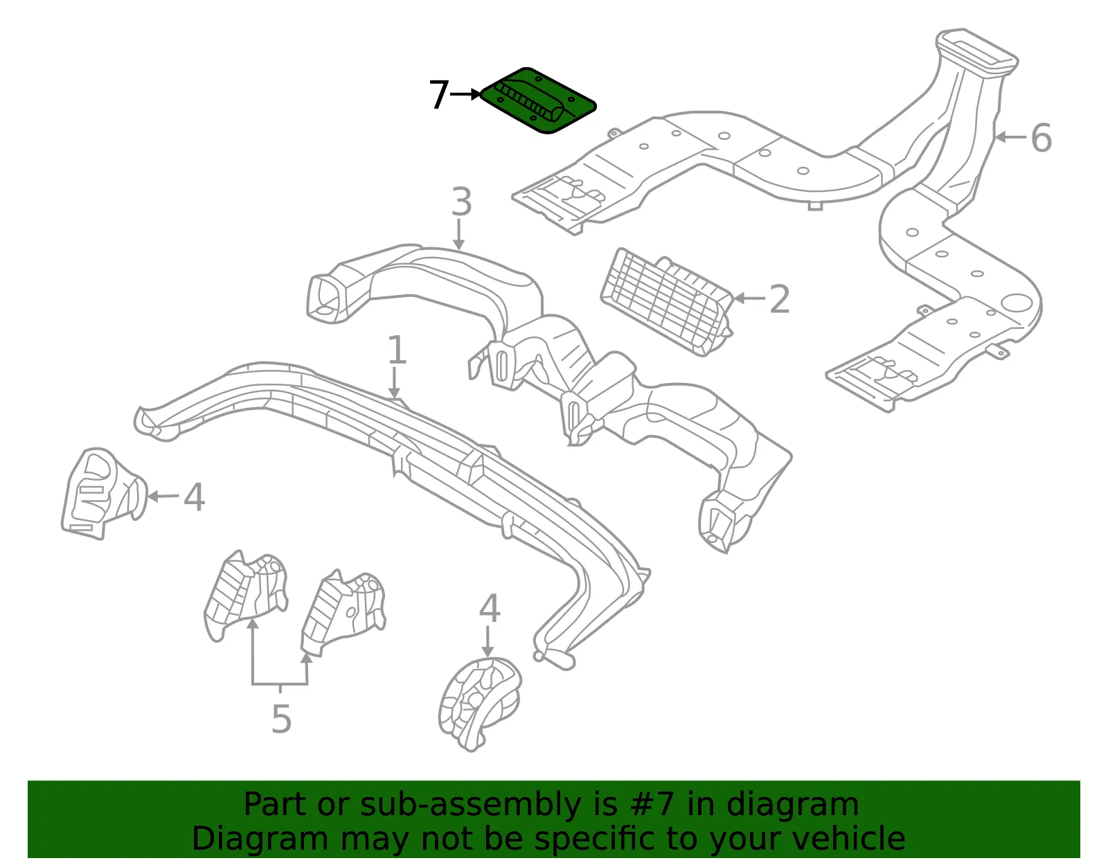 Air Outlet - Driver's Side (LH) - Kia (97365-4D000) - view 2