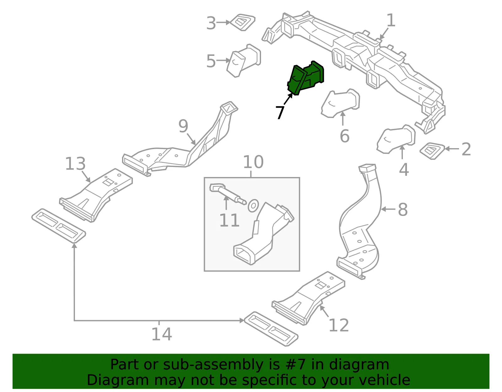 Vent Louver - Kia (97410-3T600KCA) - view 2
