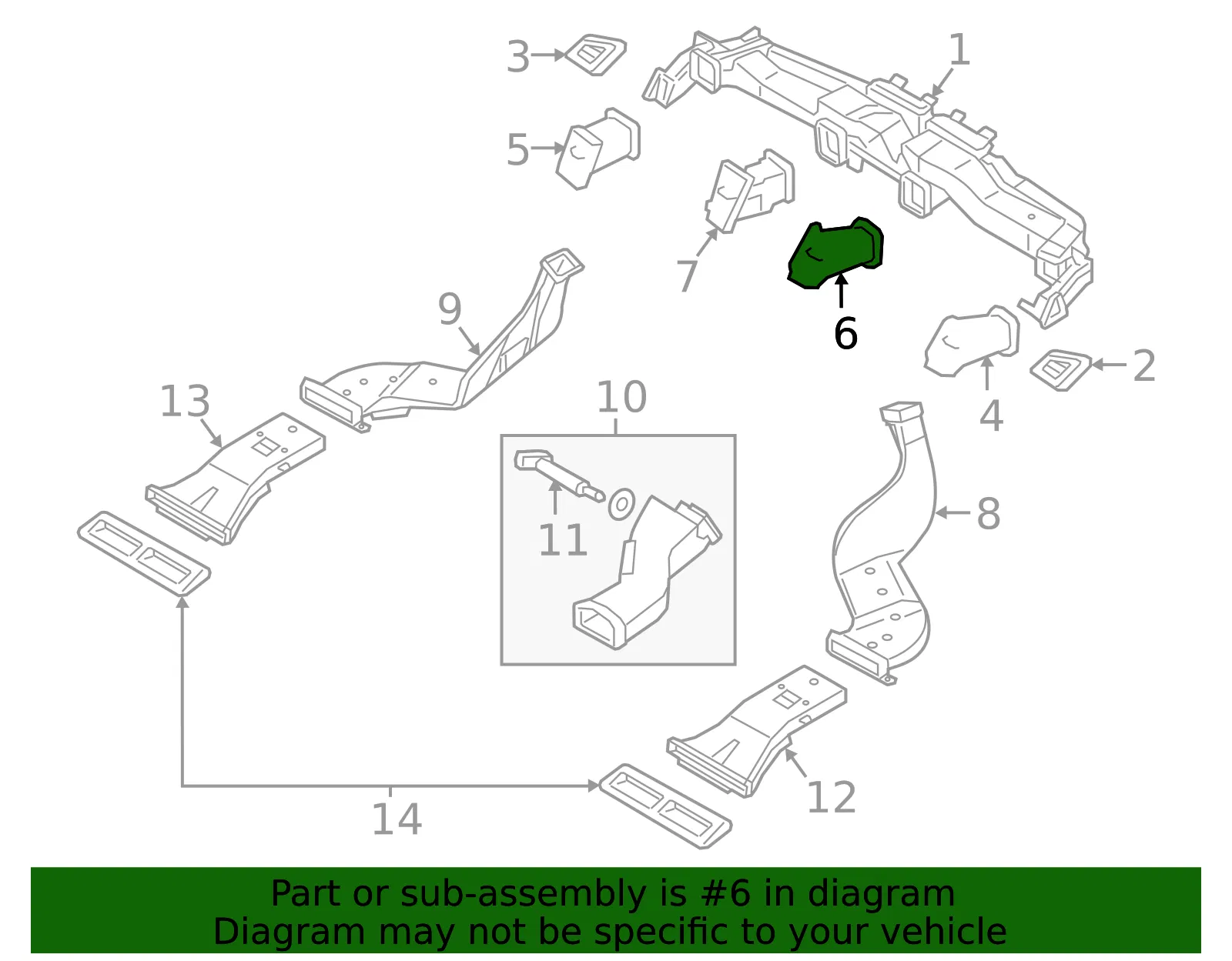 Vent Louver - Kia (97420-3T000KCA) - view 2