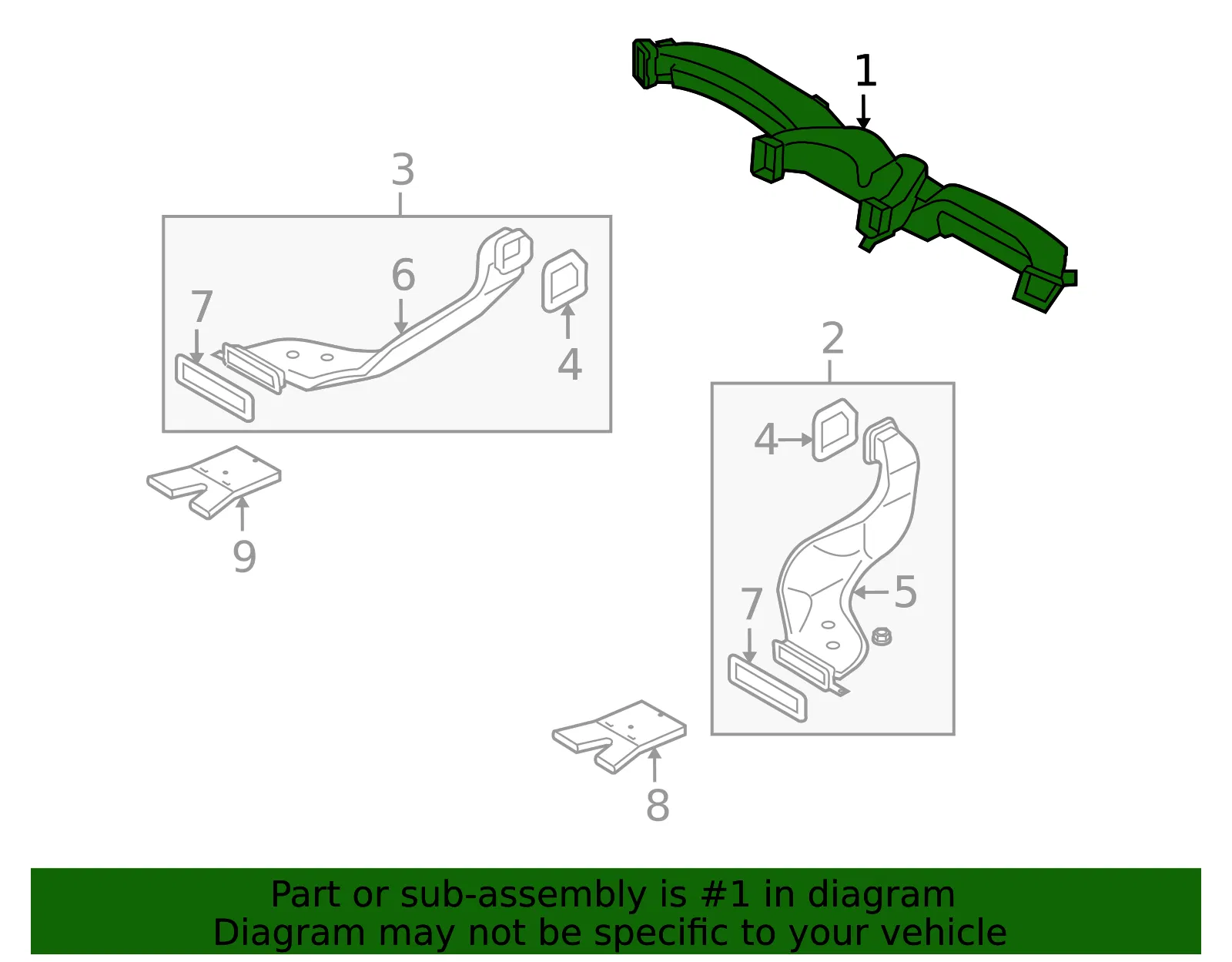 Air Distributor - Kia (97470-1M200) - view 2
