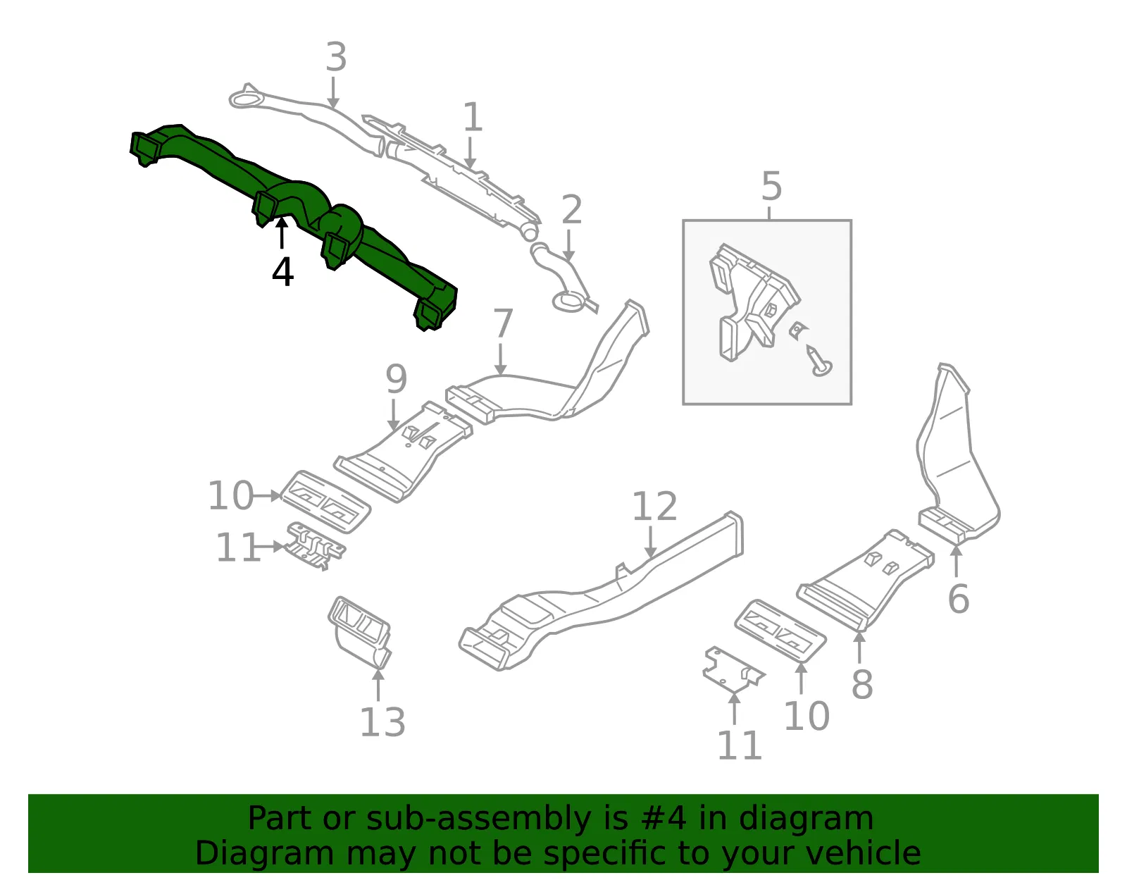 Air Distributor - Kia (97470-3F005) - view 2