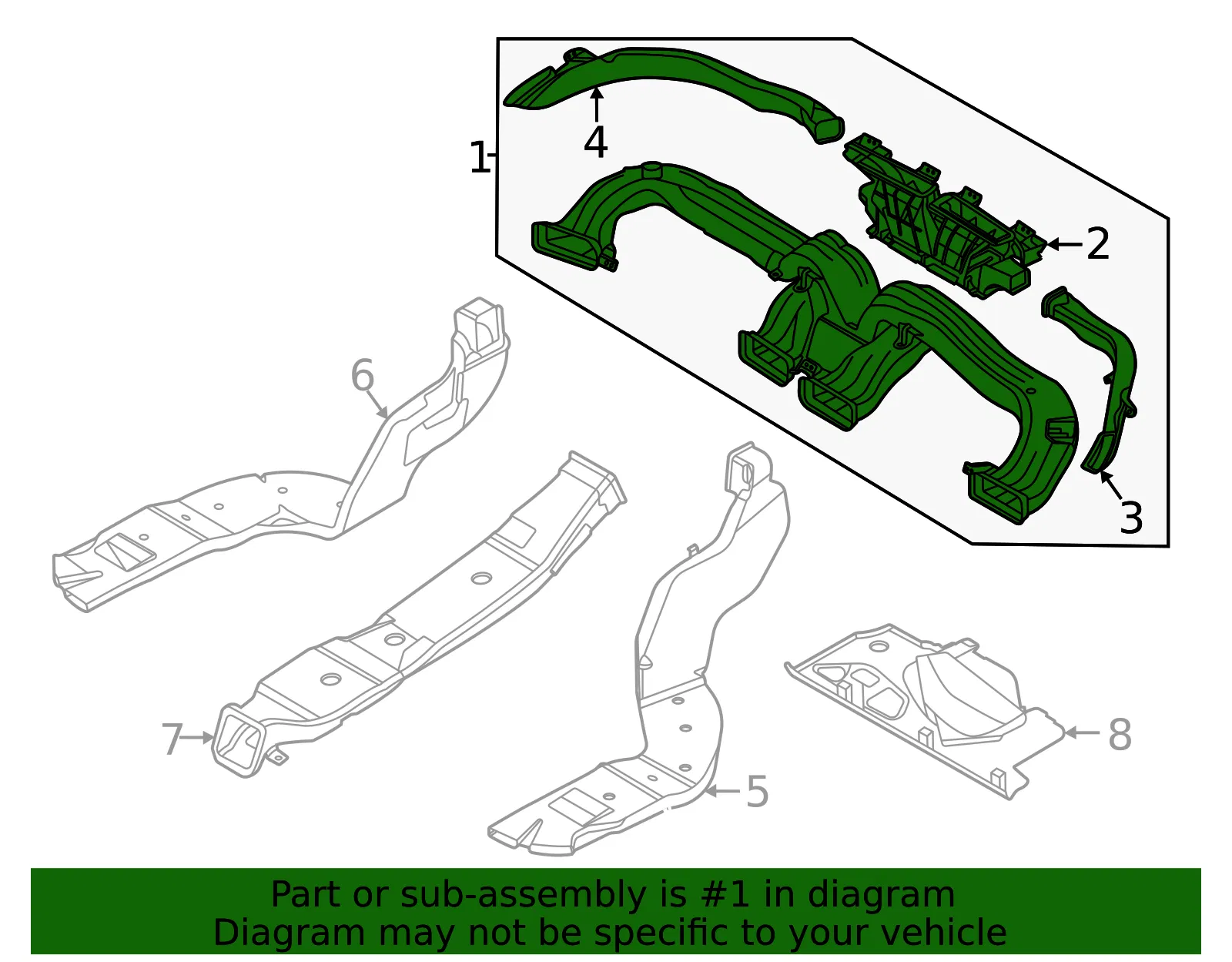 Air Distributor - Kia (97470-L3000) - view 2