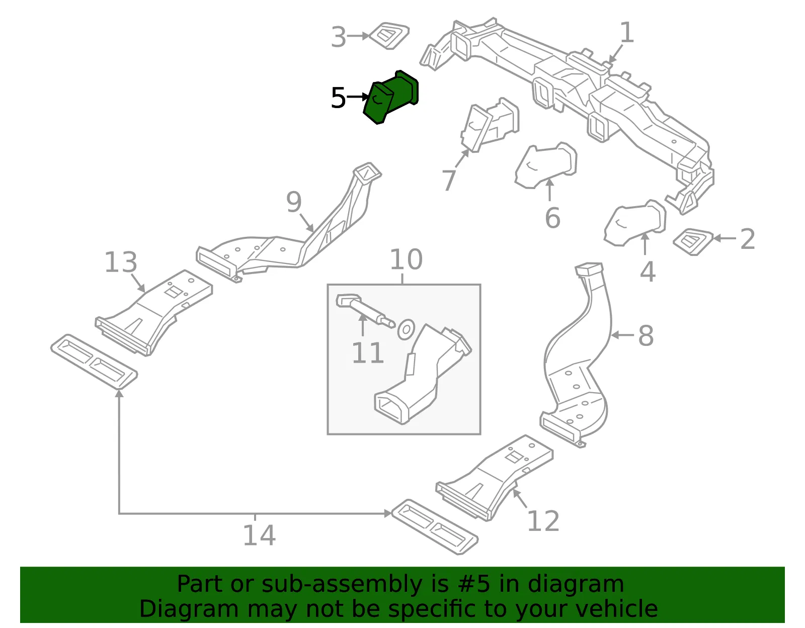 Vent Louver - Kia (97480-3T000KCA) - view 2