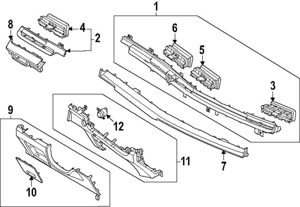 Air Outlet Vent - Kia (97480-R0010)
