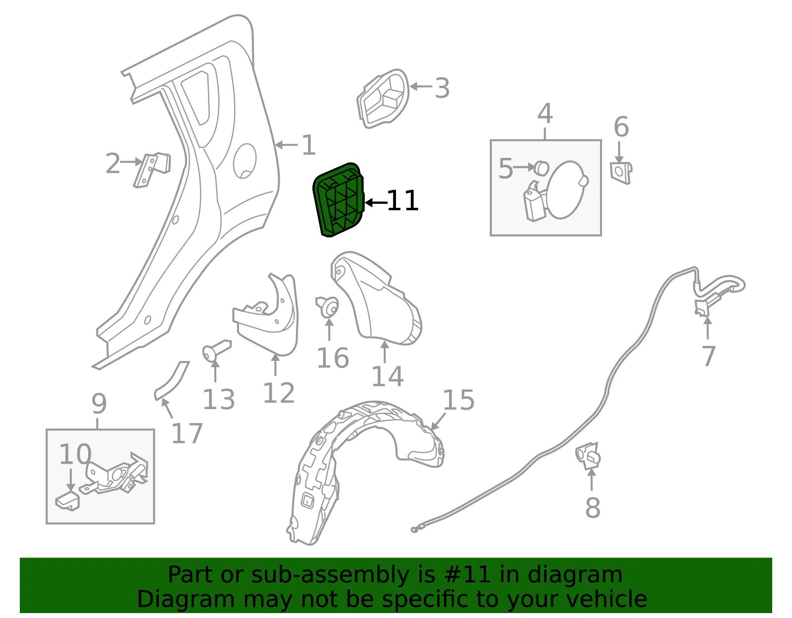 Pressure Vent - Kia (97510-2K000) - view 2