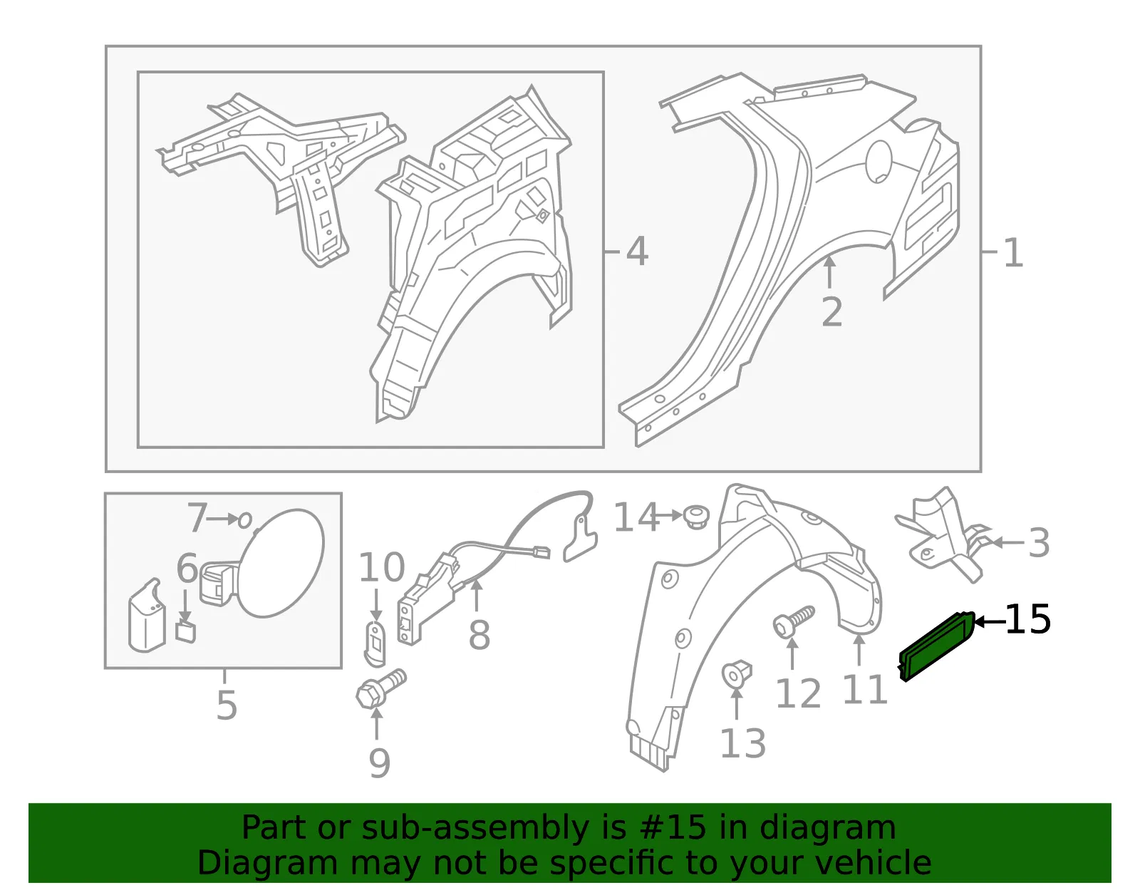Pressure Vent - Kia (97510-3M000) - view 2
