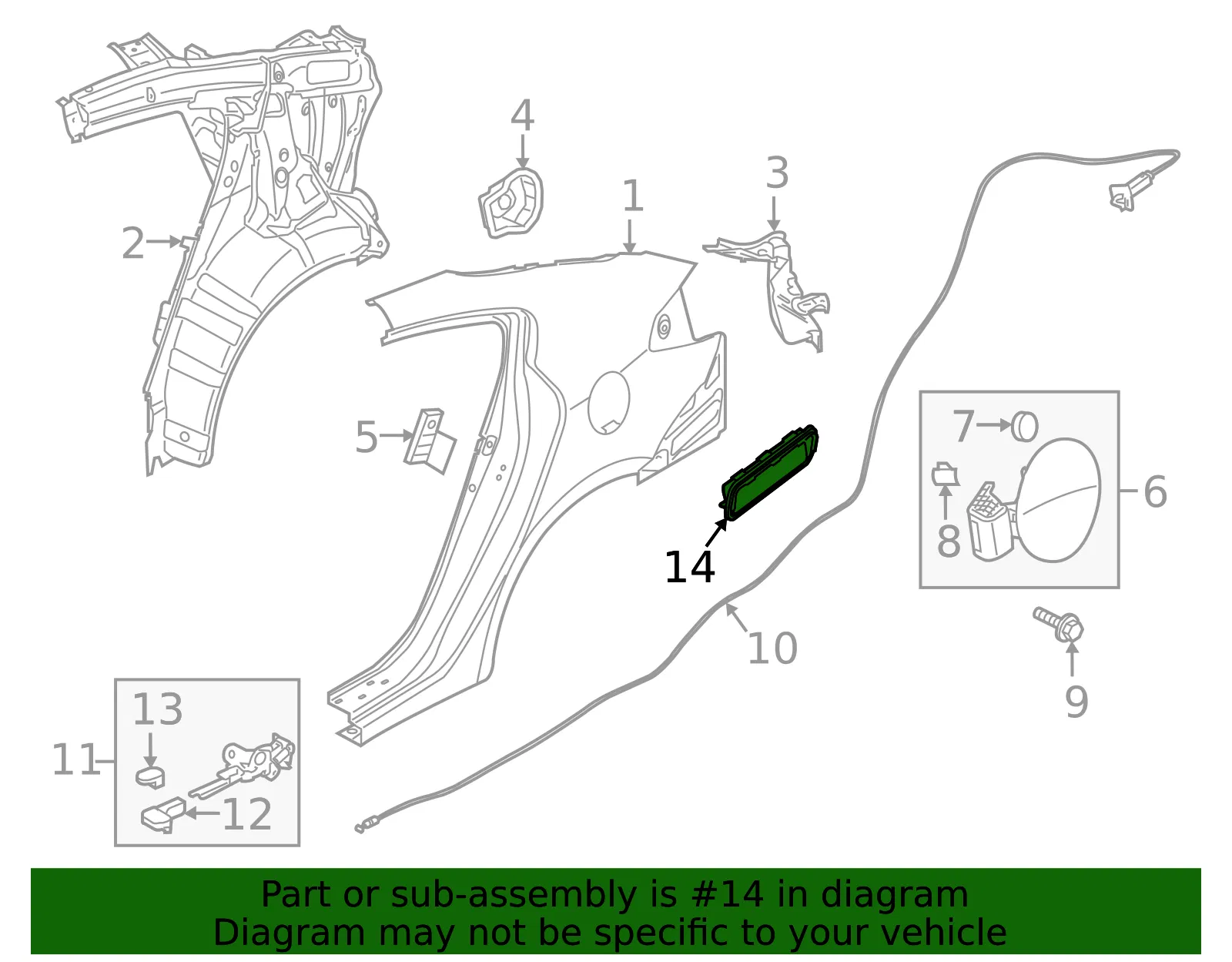 Pressure Vent - Kia (97510-3M100) - view 2