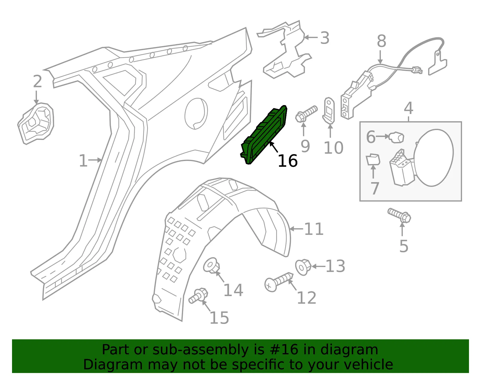 Pressure Vent - Kia (97510-D4000) - view 3